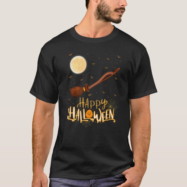 T-shirt Chipmunk Ride Witch Shotgun Chipmunk Halloween (Devant)