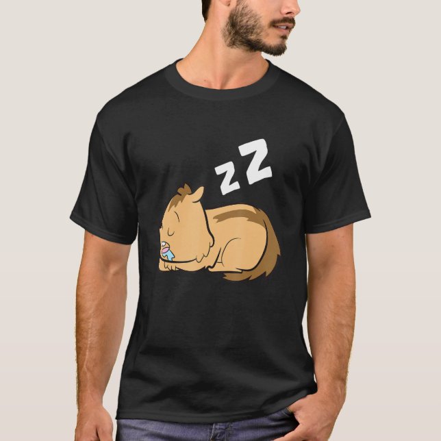 T-shirt Chipmunk Tired Chipmunk Pajama Chipmunk (Devant)