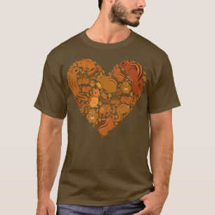 T-shirt Chipmunks Comme Chipmunk Coeur