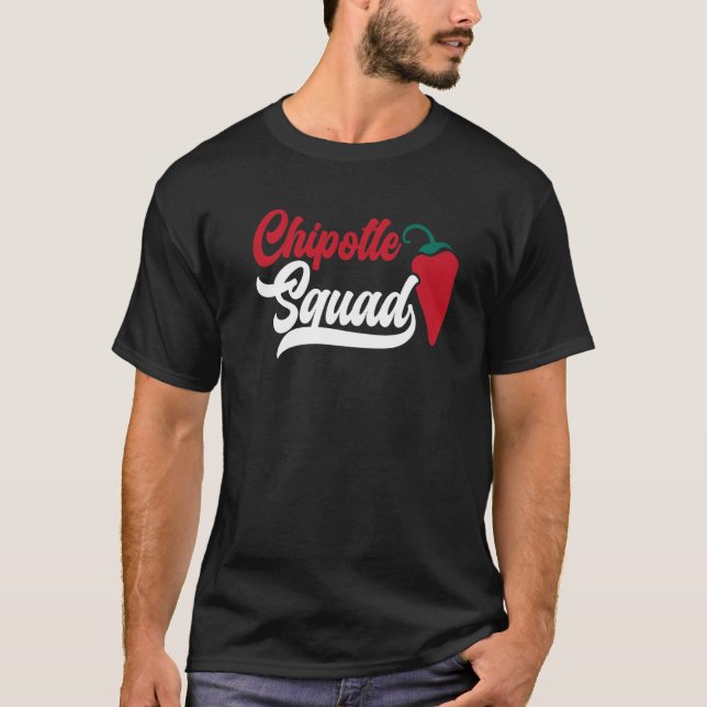 T-shirt Chipotle Squad Chili Flavor épicé (Devant)