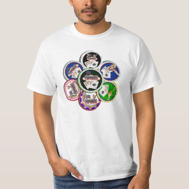 T-shirt Chips de poker Galore (Devant)