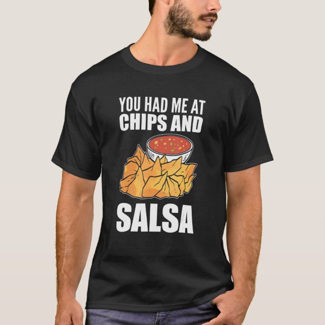 T-shirt Chips & Salsa Foodie (Devant)