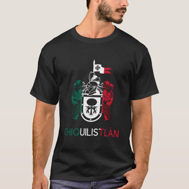 T-shirt Chiquilistlan Jalisco Estado De Mexico Escudo Eagl (Devant)