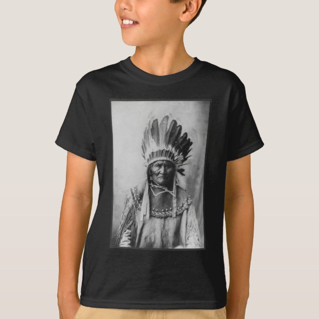 T-shirt Chiricahua Apache Geronimo Goyathlay Goyahkla (Devant)