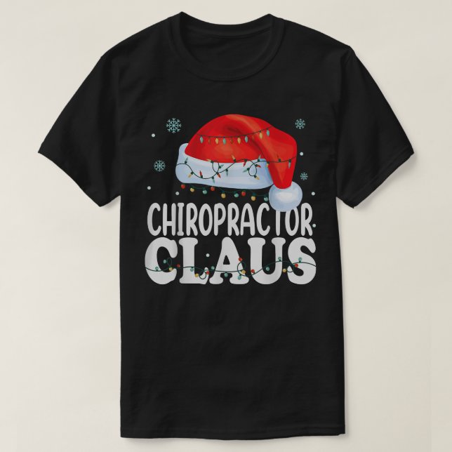 T-shirt Chiropracteur Santa Claus Noël Funny Matching  (Design devant)