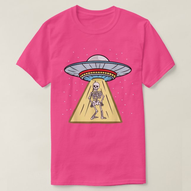 T-Shirt Chiropracteur Ufo Enduction Squelette (Design devant)