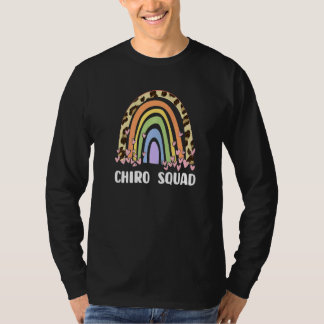 T-shirt Chiropractic - Chiro Squad Leopard Rainbow Premium