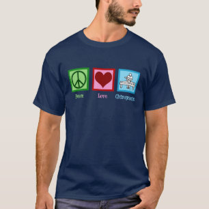 T-shirt Chiropractie d'amour de paix - chiroprakteur frais