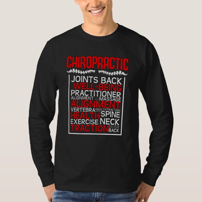T-shirt Chiropractor Joints Back Complementary Medicine Ch (Devant)