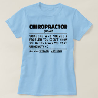 T-shirt Chiropractor Noun Physiothérapie Cool d'appréciati