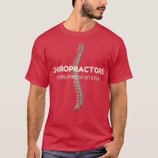 T-shirt Chiropractor TC hiros Cracking People Up Left & Ri