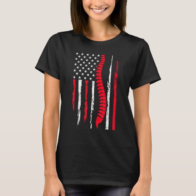 T-shirt Chiropractor USA Flag Expert Chiropractic Assistan (Devant)