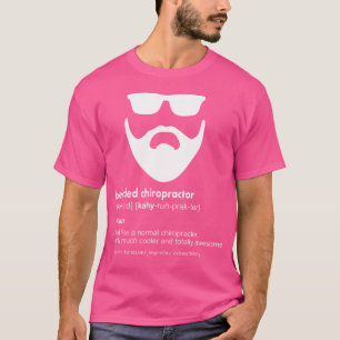 T-shirt Chiropraticien barbu Blague de barbe Chiropraticie