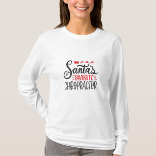 T-shirt Chiropraticien de Noël Santas Favori
