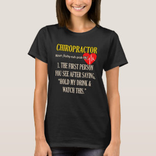 T-shirt Chiropraticien Définition Chiropraticien Chirurgie