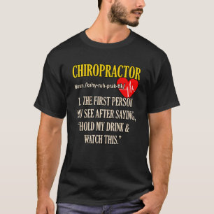 T-shirt Chiropraticien Définition Chiropraticien Chirurgie