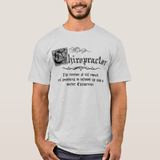 T-shirt Chiropraticien médiéval
