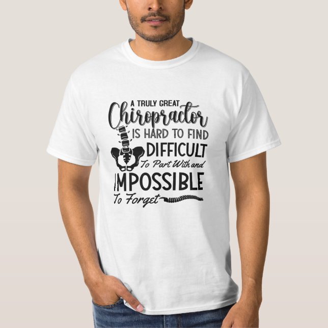 T-shirt Chiropratique Chiro épine Vraiment grand chiroprat (Devant)