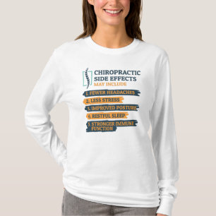 T-shirt Chiropratique Effets secondaires Chiropraticien