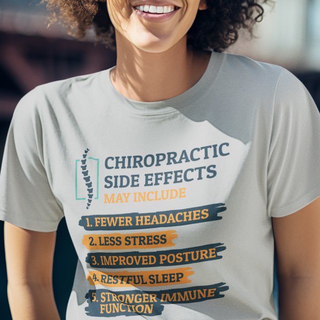 T-shirt Chiropratique Effets secondaires Funny Chiropracto (Chiropractic Side Effects Funny Chiropractor Swag T-Shirt)