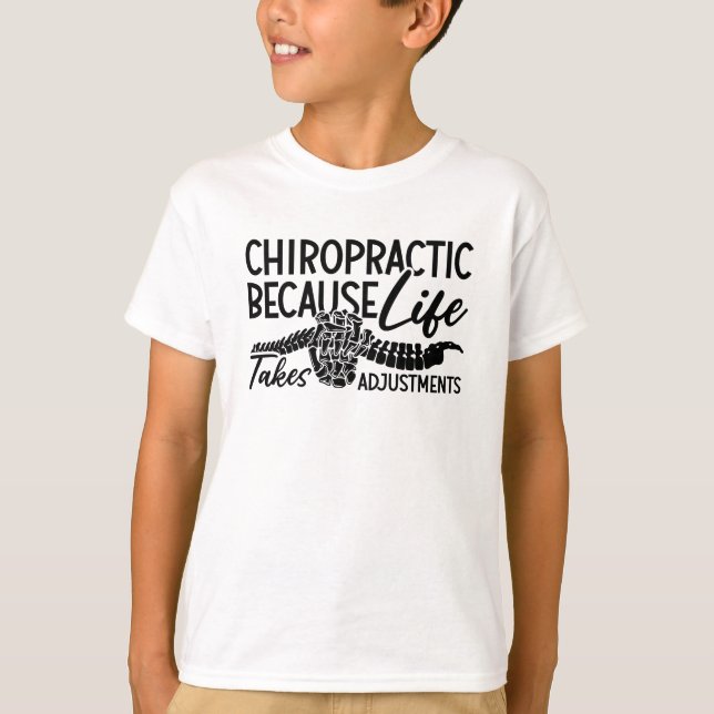 T-shirt Chiropratique Parce Que Vie Spine Chiro Chiroprati (Devant)