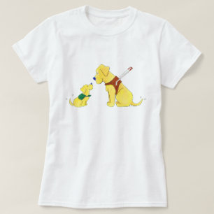 T-shirt Chirte guide mignon chien et chiot-en-entraînement