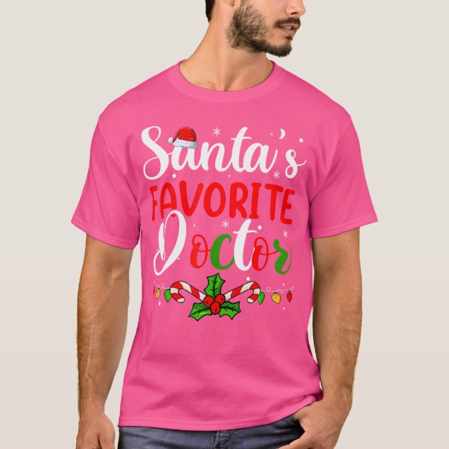 T-shirt Chirts Favoris Docteur Santas Xmas Femmes Joyeux C (Devant)
