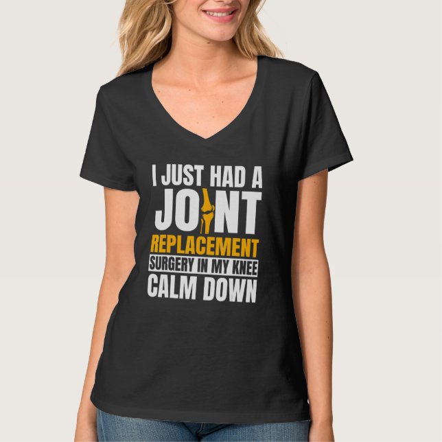 T-shirt Chirurgie ACL Remplacement du genou Reconstruction (Devant)