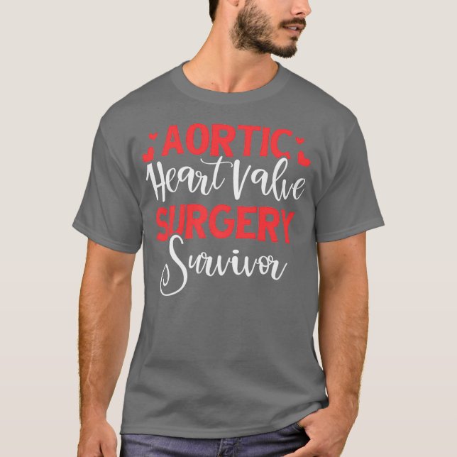 T-shirt Chirurgie cardiaque du survivant Maladie cardiaque (Devant)