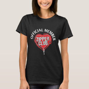 T-shirt Chirurgie cardiaque Officiel Zipper Club Cadeau Me