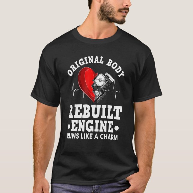 T-shirt Chirurgie cardiaque originale corps reconstruit mo (Devant)