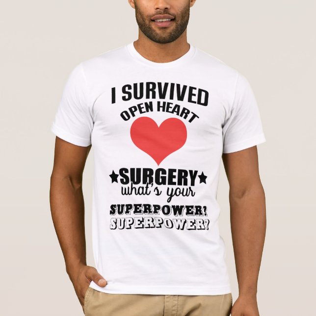 T-shirt Chirurgie cardiaque ouverte (Devant)