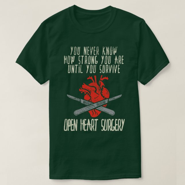 T-shirt Chirurgie cardiaque ouverte (Design devant)