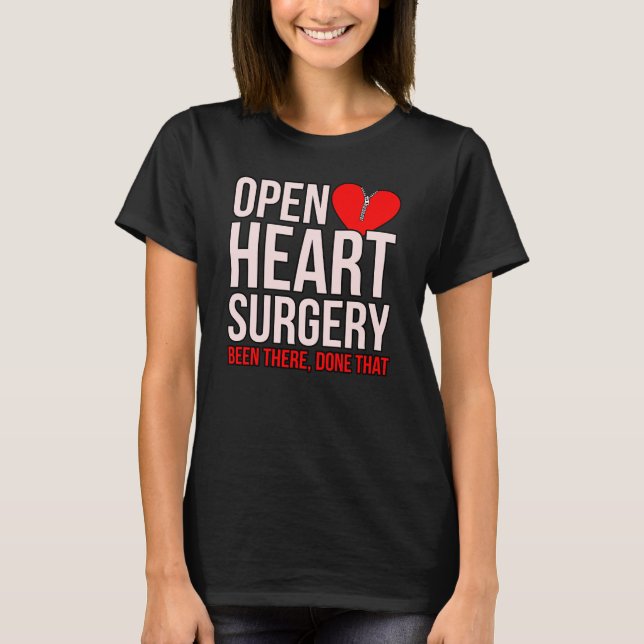 T-shirt Chirurgie cardiaque ouverte Sensibilisation aux ma (Devant)