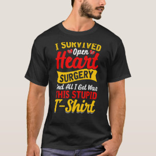 T-shirt Chirurgie cardiaque ouverte Survivor Bypass I Surv