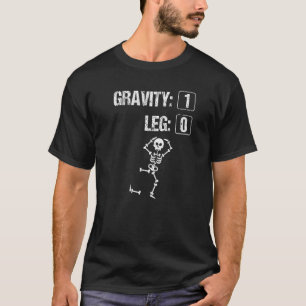 T-shirt Chirurgie de la jambe cassée Gravité blessure du g