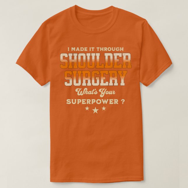 T-shirt chirurgie de l'épaule 2 (Design devant)