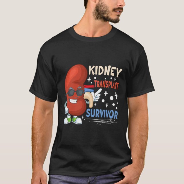 T-shirt Chirurgie de transplantation Maladie du rein du do (Devant)
