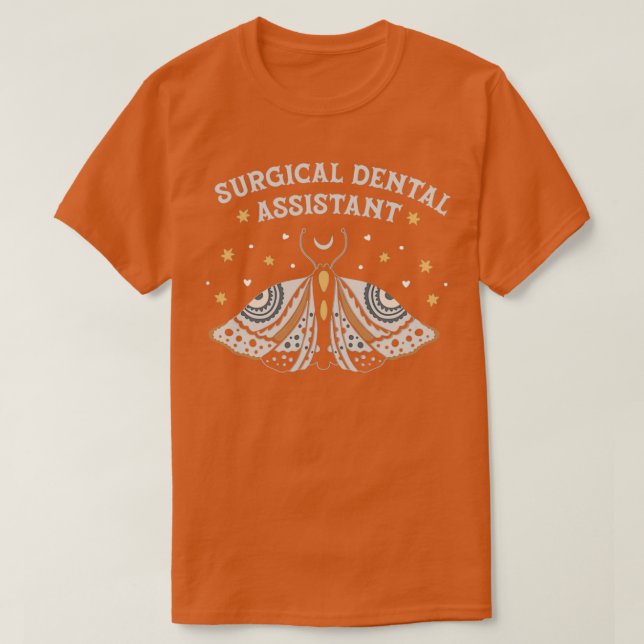 T-shirt Chirurgie Dental Assistant Boho Butterfly Design (Design devant)