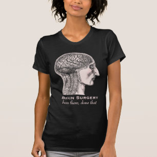 T-shirt Chirurgie du cerveau Survivant Antique Médicale gr