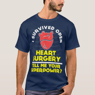 T-SHIRT CHIRURGIE DU COEUR OUVERT SURVÉCU 