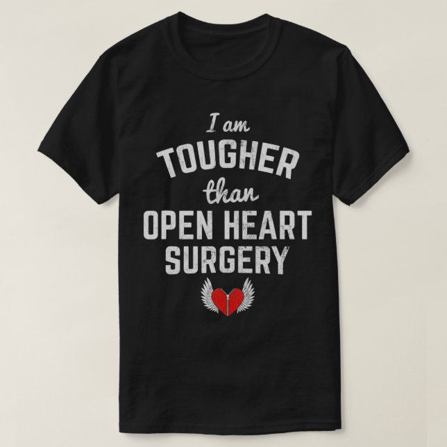 T-shirt Chirurgie du coeur plus dure que l'opération de ch (Design devant)