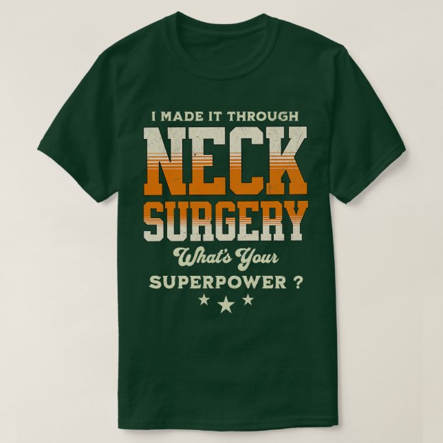 T-shirt chirurgie du cou 2 (Design devant)