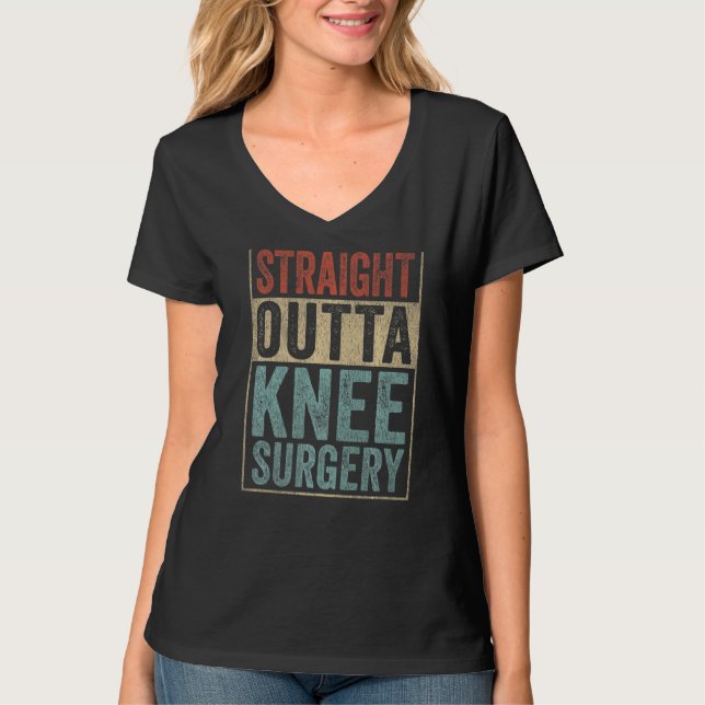 T-shirt Chirurgie du genou droite rétro (Devant)
