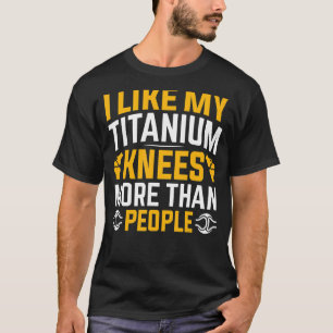 T-shirt Chirurgie du genou Survivant Bionic Knee Club Knee
