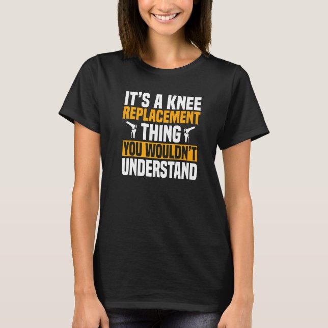 T-shirt Chirurgie du LCA Remplacement du genou Reconstruct (Devant)