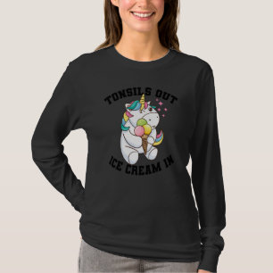 T-shirt Chirurgie Tonsil Drôle Pour Tonsillectomie Unicorn