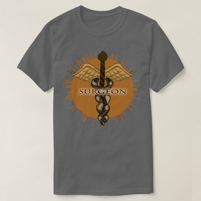 T-shirt Chirurgien Caduceus (Design devant)