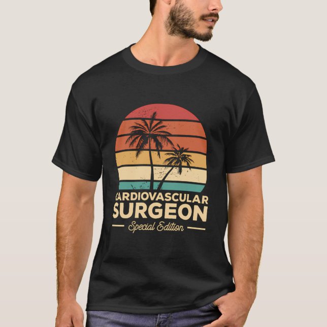 T-shirt Chirurgien cardiovasculaire vintage (Devant)