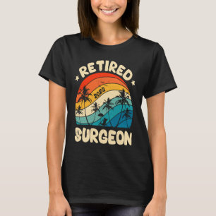 T-shirt Chirurgien Retraité Retro Retraite Vintage Retrait